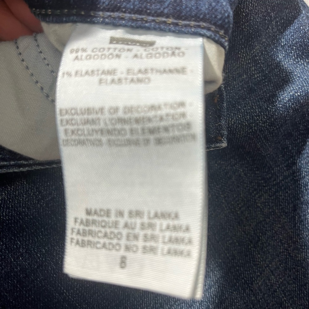 Levi's Dark Blue Straight Leg Jeans - Picture 5 of 11
